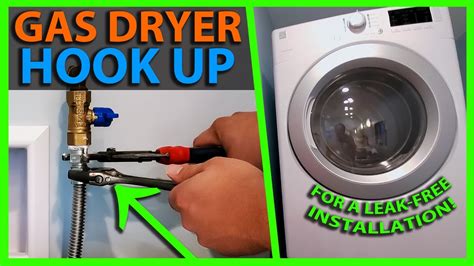 connecting gas to metal dryer box|installing a gas dryer yourself.